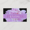 Search for purple flowers business cards Black