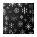 Search for white snowflake tiles Pattern