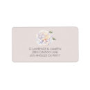 Search for spring garden blooms return address labels Watercolor flowers