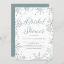 Search for snowflakes bridal shower invitations Watercolor