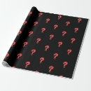 Search for question mark wrapping paper Red