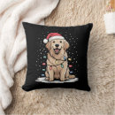 Search for golden retriever christmas cushions Festive