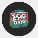 Search for scoring stickers Soccer illustration