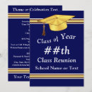 Search for school reunion invitations Navy blue