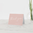 Search for pink white thank you cards Minimalist