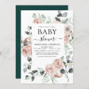 Search for emerald green baby shower invitations Floral