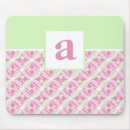 Search for pink green mousepads Girly