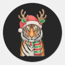 Search for christmas tiger stickers Santa