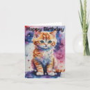 Search for cute kitten cards Ginger cat