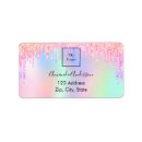 Search for beautiful business shipping labels Pink