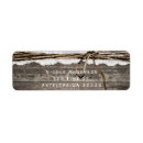 Search for wood and lace return address labels Chic