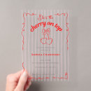 Search for red baby shower invitations Coquette