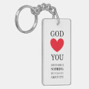 Search for gods love key rings Heart