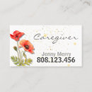 Search for certified nursing assistant business cards Caregiver