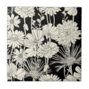 Search for black and white flower tiles Flowers