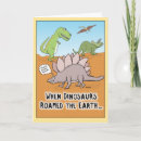 Search for funny dinosaurs birthday cards Cartoon
