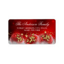 Search for silver and gold return address labels Snowflake