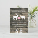 Search for stag and doe invitations Buck