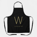 Search for gold monogram aprons Minimalist