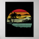 Search for vintage palm posters Tropical beach