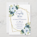 Search for geometric frame bridal shower invitations Flowers