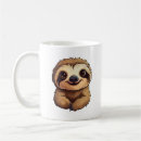 Search for sloth illustration mugs Lazy
