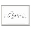 Search for reserved table cards Guest seating