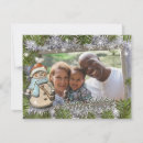 Search for flakes photo cards Silver