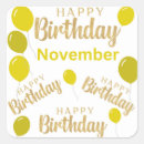 Search for november birthdays stickers Born in november