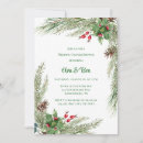 Search for red berries wedding invitations Wreath