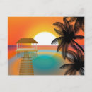 Search for tree drawing postcards Tropical