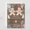 Search for gingerbread gender reveal invitations Watercolor