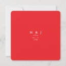 Search for simple red invitations Contemporary