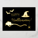 Search for broom halloween cards Black