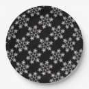 Search for black and white christmas paper plates Snow
