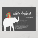 Search for white elephant party invitations Yankee swap