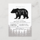 Search for mama bear baby shower invitations For her