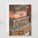 Search for vintage suitcase invitations Travel