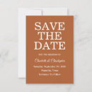 Search for fall wedding save the dates Burnt orange