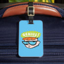 Search for 90s cartoon luggage tags Boy genius