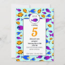 Search for blue fish invitations Tropical