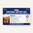 Search for service dog id badges Emotional support animal