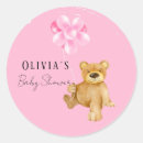 Search for pink teddy bear round stickers Brown