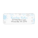 Search for silver snowflake return address labels Snowflakes