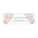 Search for pink flower return address labels Garden