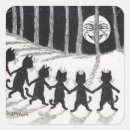 Search for black cat moon stickers Vintage