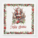 Search for vintage santa claus napkins Elegant