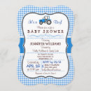 Search for blue tractor invitations Cute