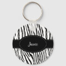 Search for striped tiger key rings Black and white
