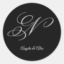 Search for monogram letter n stickers White